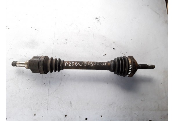 Піввісь ліва, приводний вал, Зуб 21Х23, ABS 48, Peugeot 206 1.1, 1.4, ABS 48, 9638753280